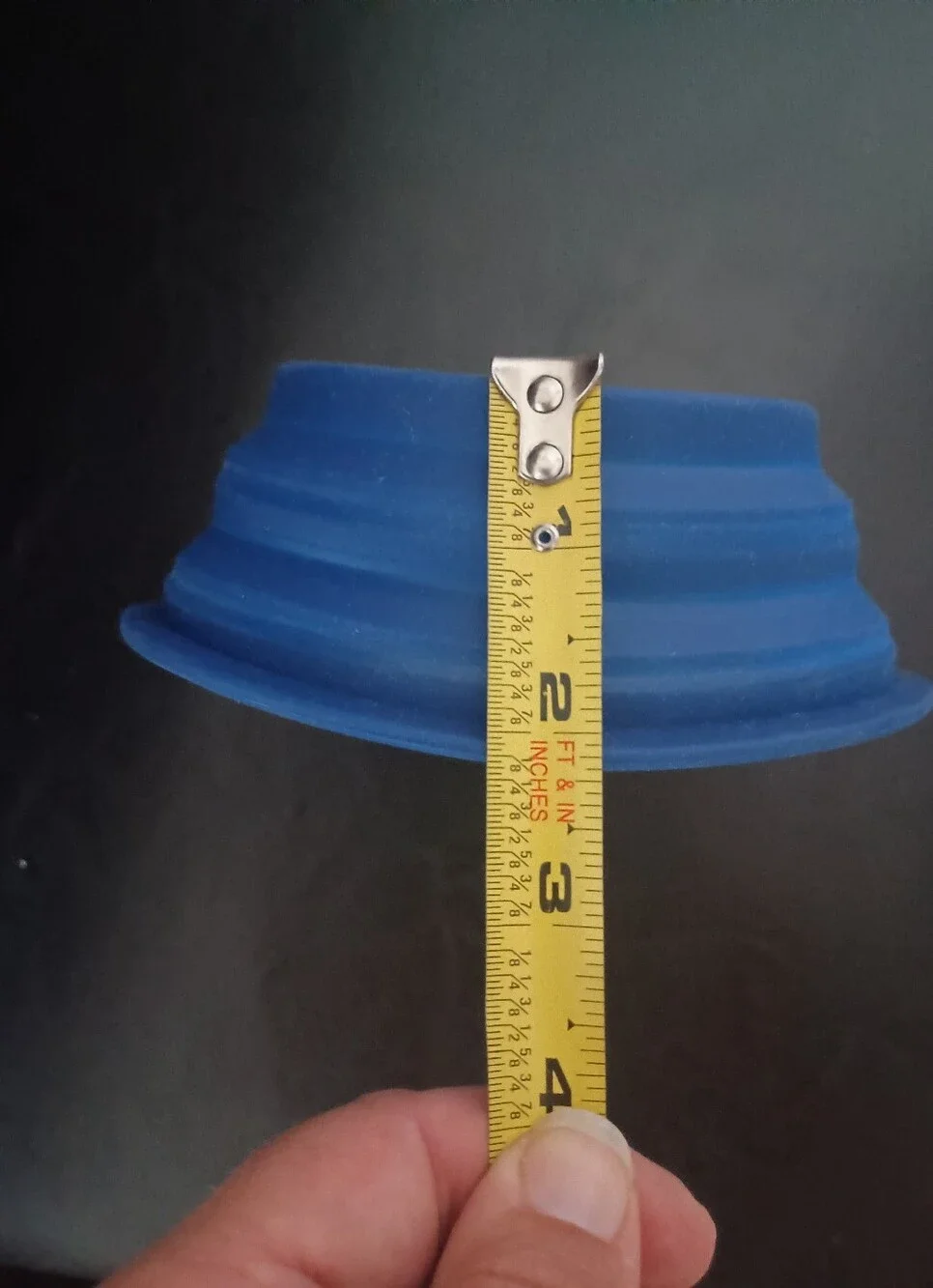 3/$10 🌟 NEW Lowe's Blue Silicone Collapsible Pet Dog Puppy Water Travel Bowl